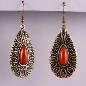Textured Teardrop Earrings